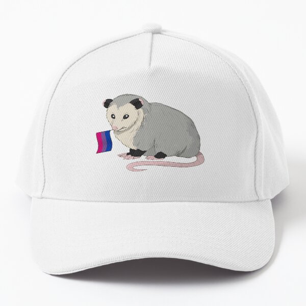 Aperçu de l'œuvre Drapeau de la fierté bisexuelle Opossum créée et vendue par celestialuka.