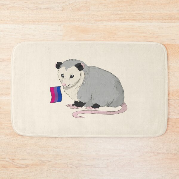 Item preview, Bisexual Pride Flag Opossum designed and sold by celestialuka.