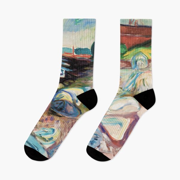 Item preview, Edvard Munch "Shore with Red House", 1904 designed and sold by Alexandra Dahl.
