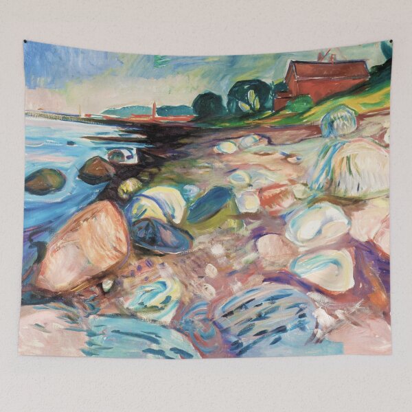 Item preview, Edvard Munch "Shore with Red House", 1904 designed and sold by Alexandra Dahl.