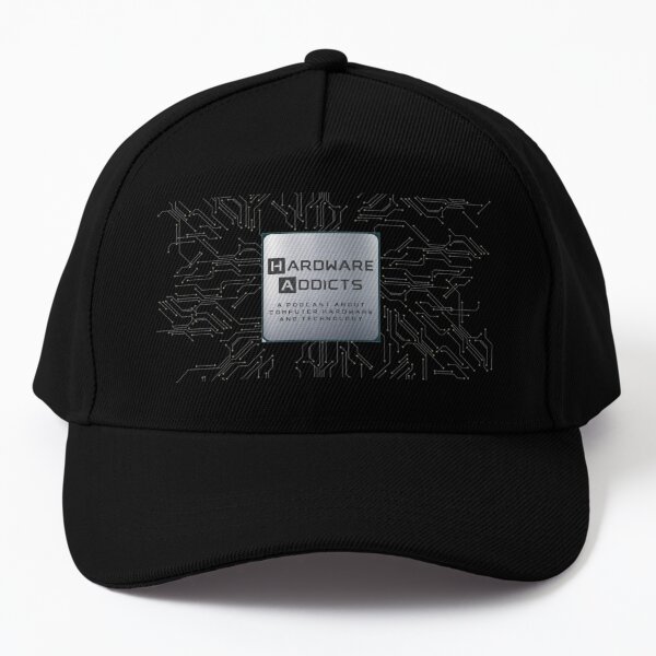 Hardware Addicts with Circuit Board Background Baseball Cap