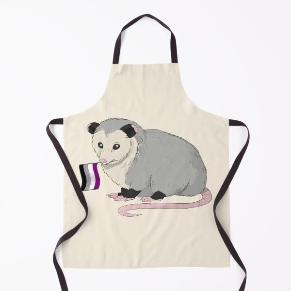 Item preview, Asexual Pride Flag Opossum designed and sold by celestialuka.