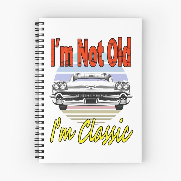 Item preview, I’m not old I’m classic Funny Sticker Retro - Black & White Car designed and sold by ShumShumShop.