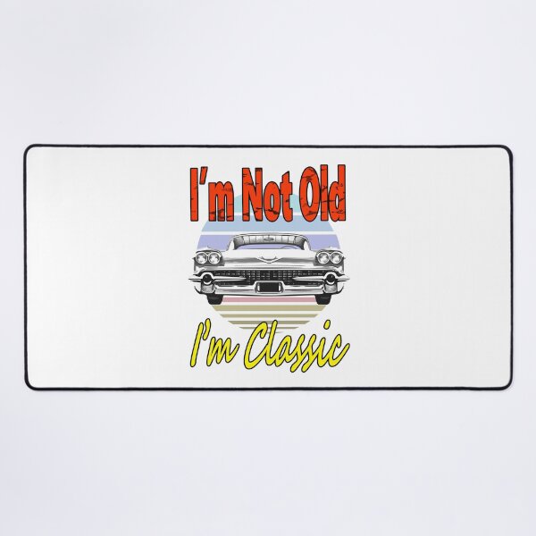 Item preview, I’m not old I’m classic Funny Sticker Retro - Black & White Car designed and sold by ShumShumShop.