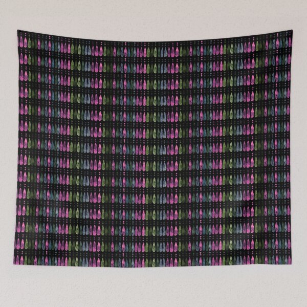 Item preview, Teardrops Stripe in Jewel Tones by MarcyBrennanArt designed and sold by MarcyBrennanArt.
