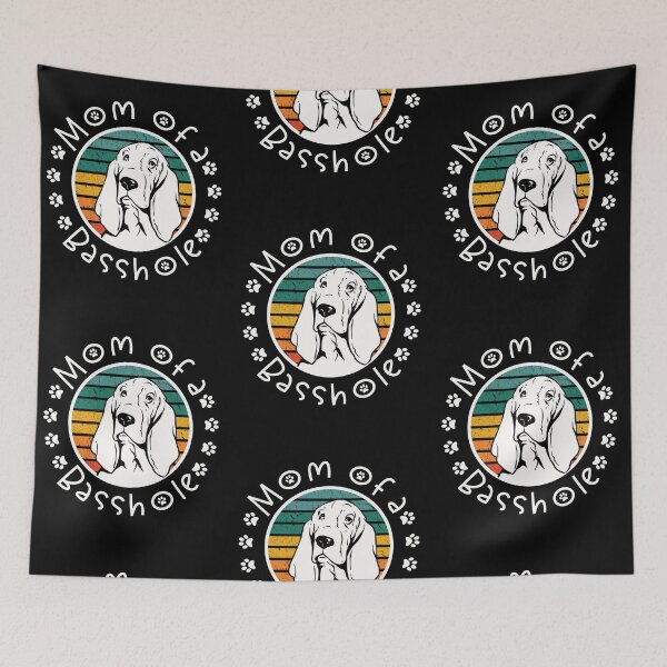 Item preview, Mom of a Basshole Basset Hound Lover designed and sold by TKsTees.