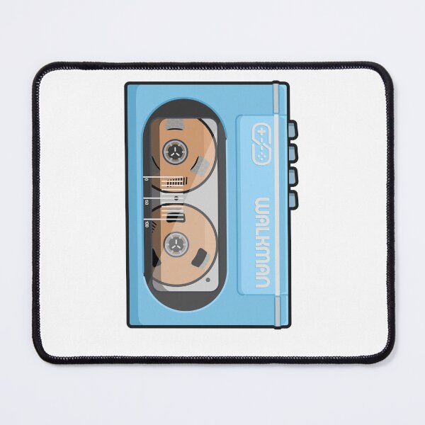 Item preview, A portable micro cassette WM-10 inspired design in blue. designed and sold by GrafxGear.