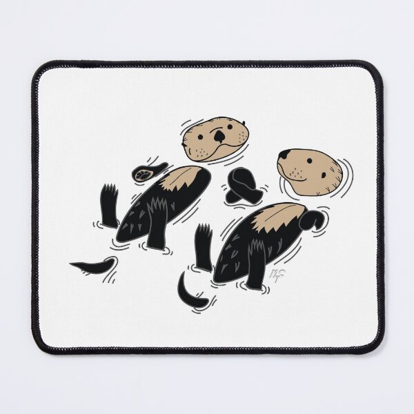 Item preview, Happy Otters Holding Hands designed and sold by m-cronin-arts.
