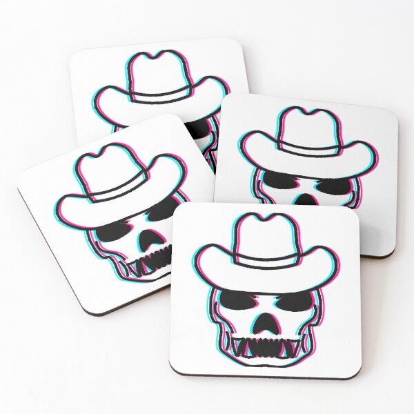 Artikelvorschau, Cowboyschädel (Aberration) entworfen und verkauft von PaintedGlass.