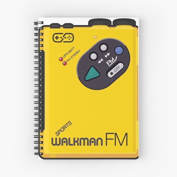 Item preview, A portable "Sports" micro cassette WM-F5 inspired design in yellow. designed and sold by GrafxGear.
