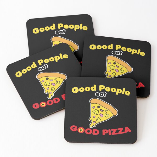 Item preview, Good People Eat Good Pizza Cute Kawaii Pizza Slice designed and sold by wingstar.