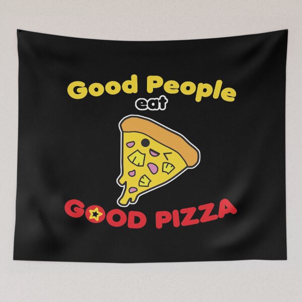 Item preview, Good People Eat Good Pizza Cute Kawaii Pizza Slice designed and sold by wingstar.