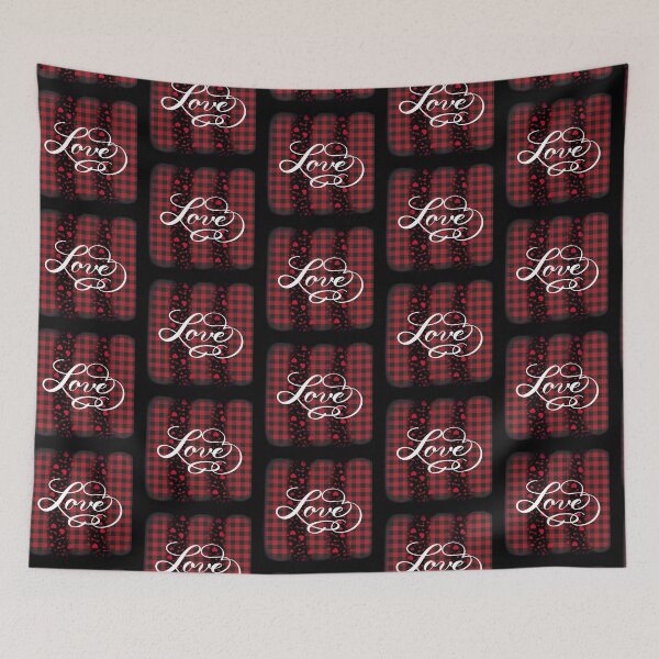 Item preview, Love, Valentine, Heart, Buffalo Plaid designed and sold by Gsallicat.