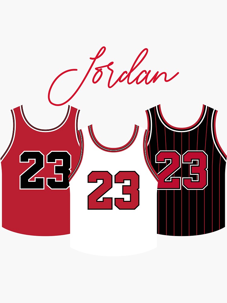 Michael Jordan Chicago Bulls Jersey Sticker for Sale by
