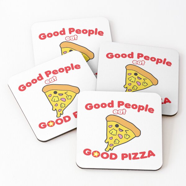 Item preview, Good People Eat Good Pizza Cute Kawaii Pizza Slice designed and sold by wingstar.