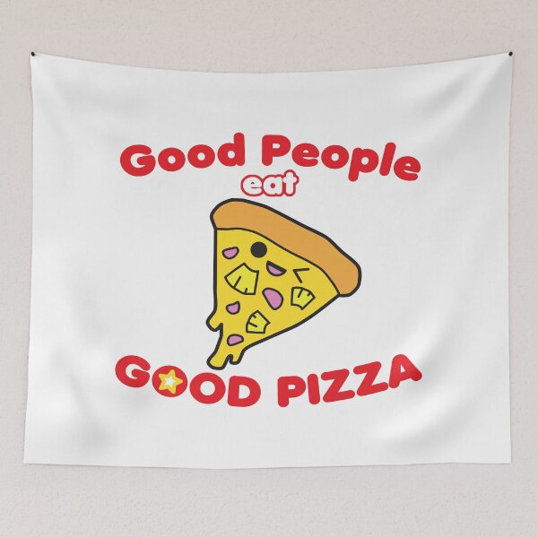 Item preview, Good People Eat Good Pizza Cute Kawaii Pizza Slice designed and sold by wingstar.