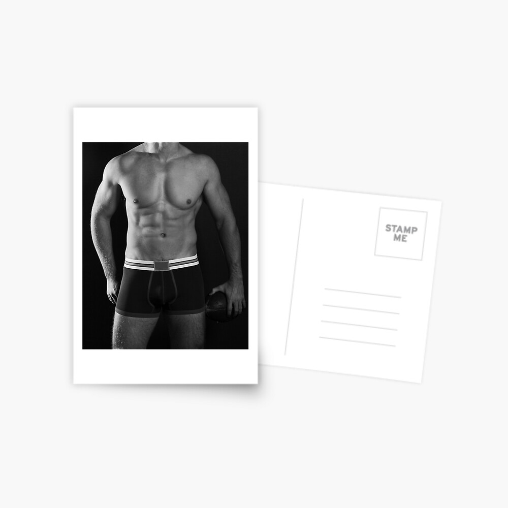 Hunky Athletes Postcard