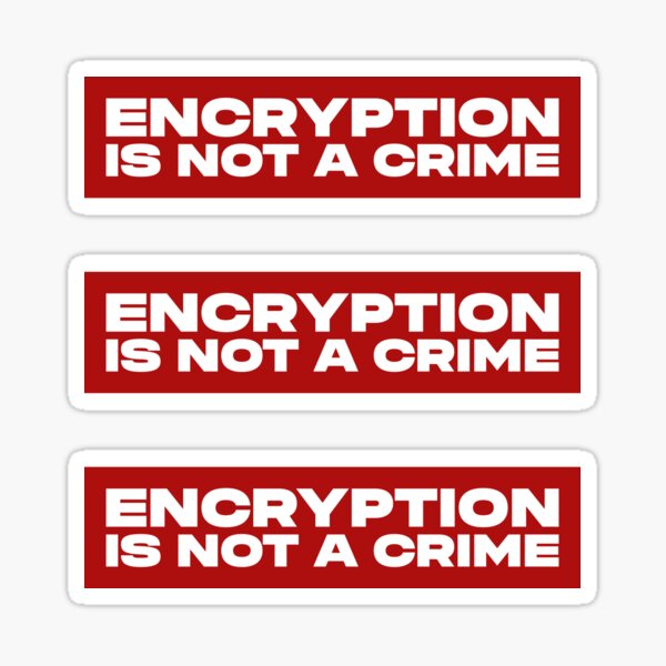 Item preview, Encryption is not a crime designed and sold by DTech ⭐.