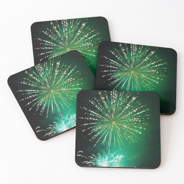Item preview, Green Fireworks designed and sold by MathenaArt.