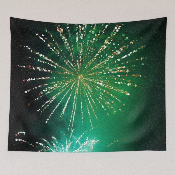 Item preview, Green Fireworks designed and sold by MathenaArt.