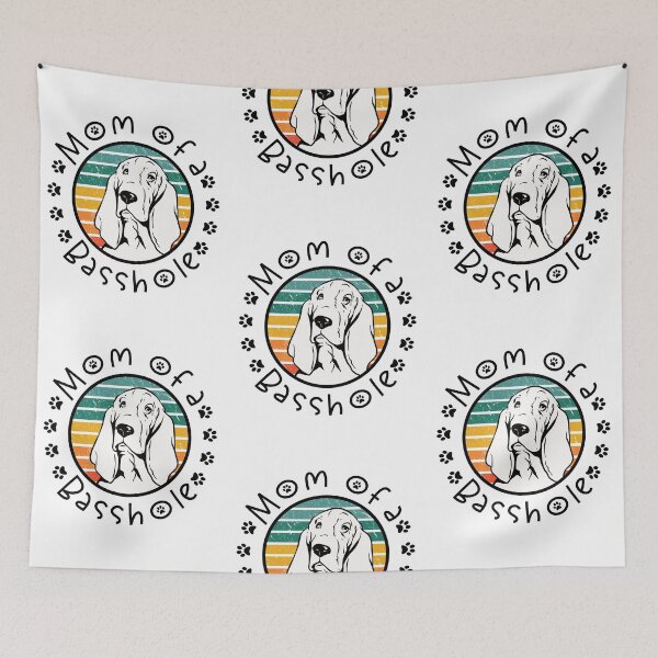 Item preview, Mom of a Basshole Basset Hound Lover designed and sold by TKsTees.