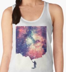 Painting the universe (Colorful Negative Space Art) Women's Tank Top
