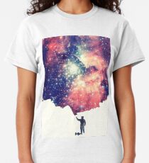 Painting the universe (Colorful Negative Space Art) Classic T-Shirt