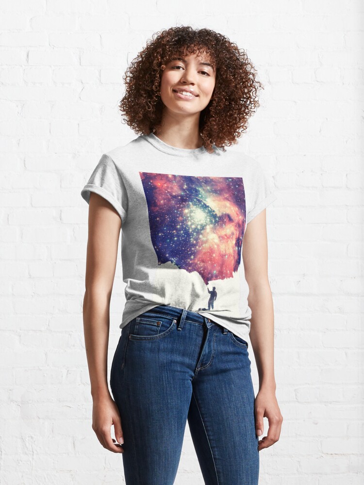 Alternate view of Painting the universe (Colorful Negative Space Art) Classic T-Shirt