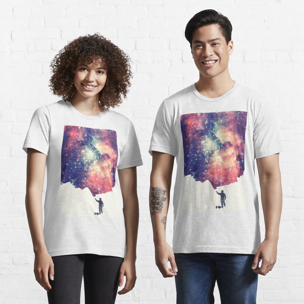 Window Cleaners Wash Universe Surreal Tattoo Design T Shirt White Psychology Art T Shirt main image 0