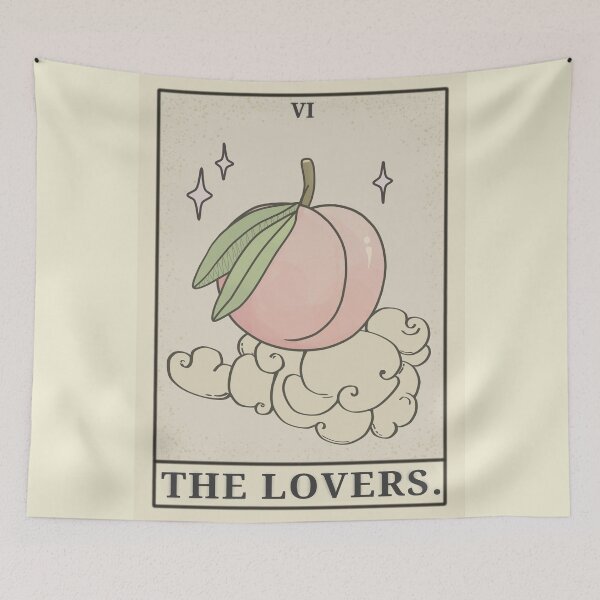 Item preview, Tarot Card The Lovers Major Arcana - Sexy Peach Butt Drawing designed and sold by ViewerEqualsPhoton.