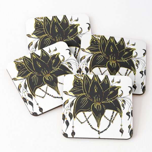 Item preview, Black Lotus Flower Series  designed and sold by yokittyjosart.
