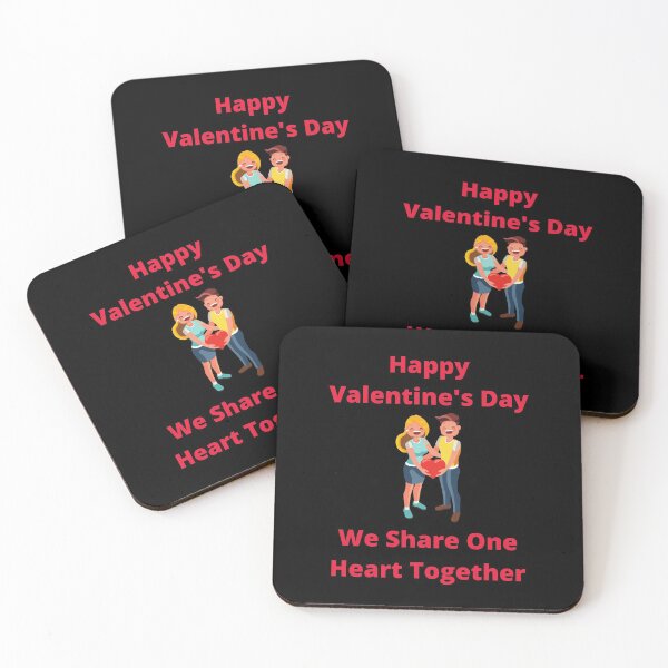Item preview, Happy Valentine's Day We Share One Heart Together designed and sold by teewearstyle.