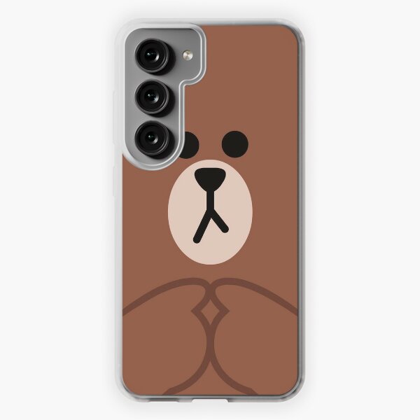 Handmade Brown Grey Bear Pony 3D Phone Case for Samsung Galaxy Z