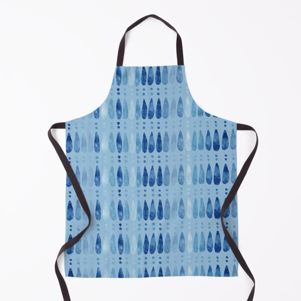 Item preview, Teardrops Stripe in Denim by MarcyBrennanArt designed and sold by MarcyBrennanArt.