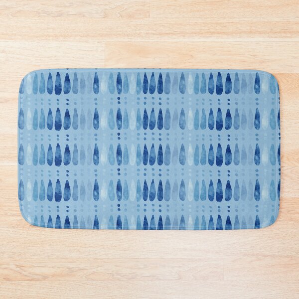 Item preview, Teardrops Stripe in Denim by MarcyBrennanArt designed and sold by MarcyBrennanArt.