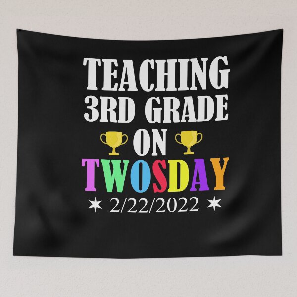Item preview, Teaching 3rd Grade On Twosday Funny 2/22 designed and sold by Club7Studios.
