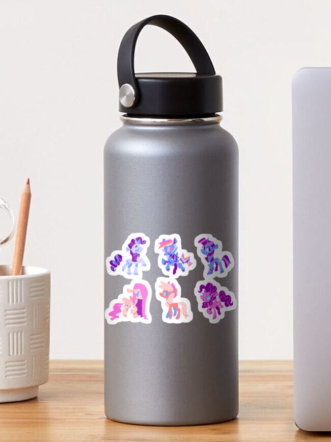 Thumbnail 1 of 3, Sticker, Minimal My Little Pony - Mane Six designed and sold by AstroEden.