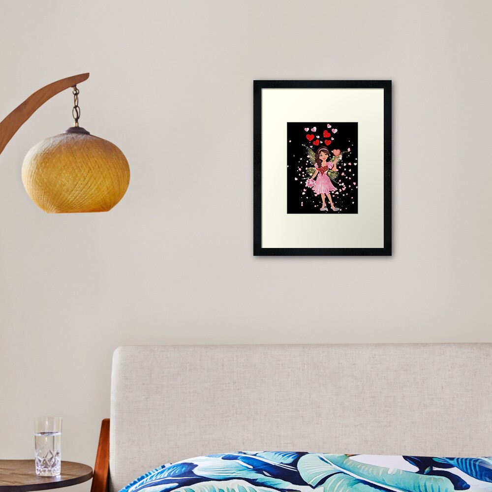 Gigi The Sweet Valentine Heart Fairy ™ Framed Art Print