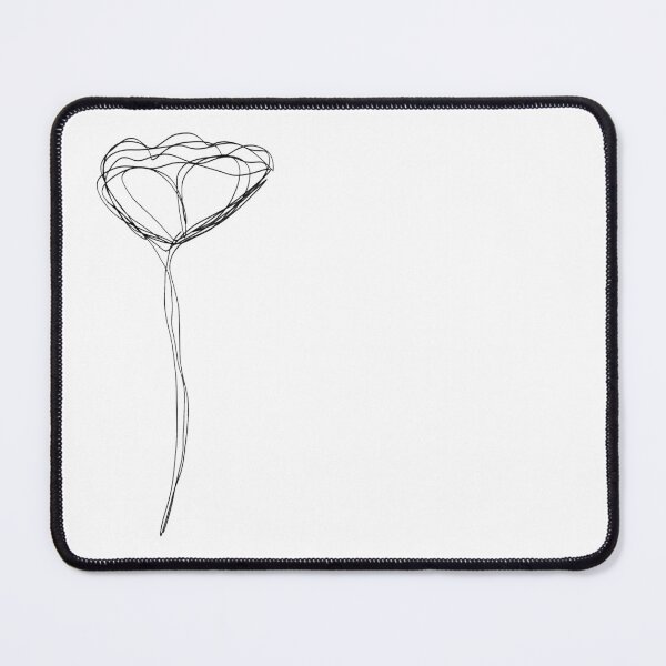 Item preview, One Line Flower (Breast Pocket Design) designed and sold by Drawn By Hand Designs.