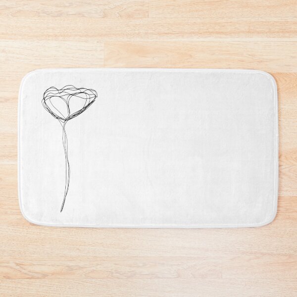 Item preview, One Line Flower (Breast Pocket Design) designed and sold by Drawn By Hand Designs.