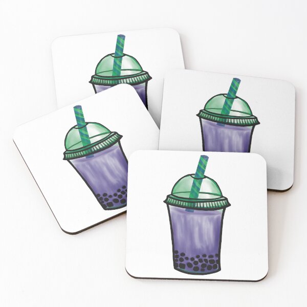 Item preview, Retro Purple Boba Tea Illustration designed and sold by ZaraRoza.