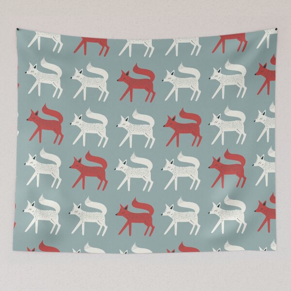 Item preview, White And Red Foxes designed and sold by SweetThreads79.