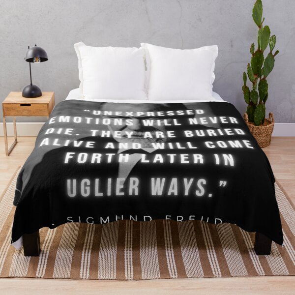 Item preview, Unexpressed emotions will never die | Sigmund Freud | Psychology | Motivation designed and sold by iwaya-bazaar.