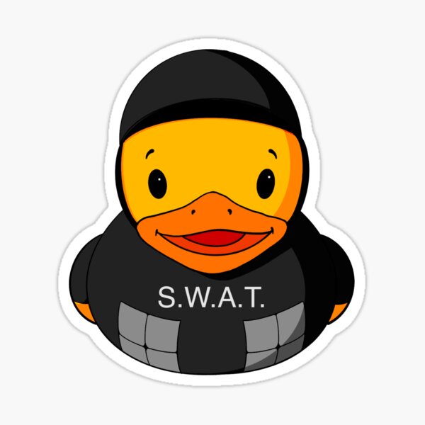 Item preview, Swat Police Rubber Duck designed and sold by Alisha Ober Designs.