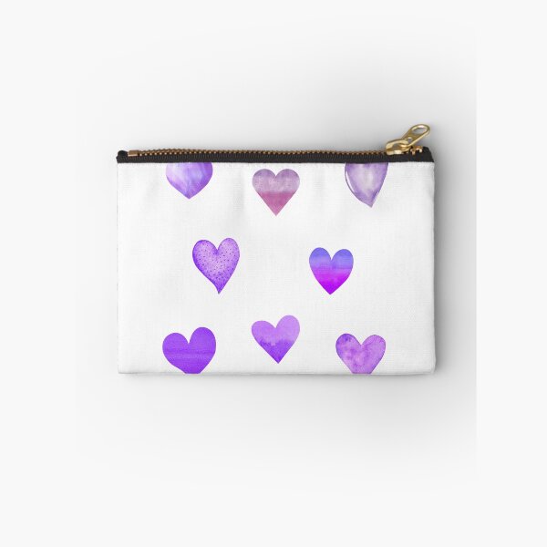 Item preview, Watercolor Purple Hearts designed and sold by silviaol.