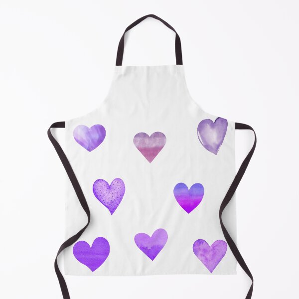 Item preview, Watercolor Purple Hearts designed and sold by silviaol.