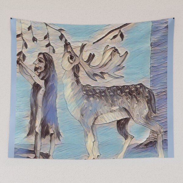 Item preview, The Deer And His Boy designed and sold by pinkyjainpan.