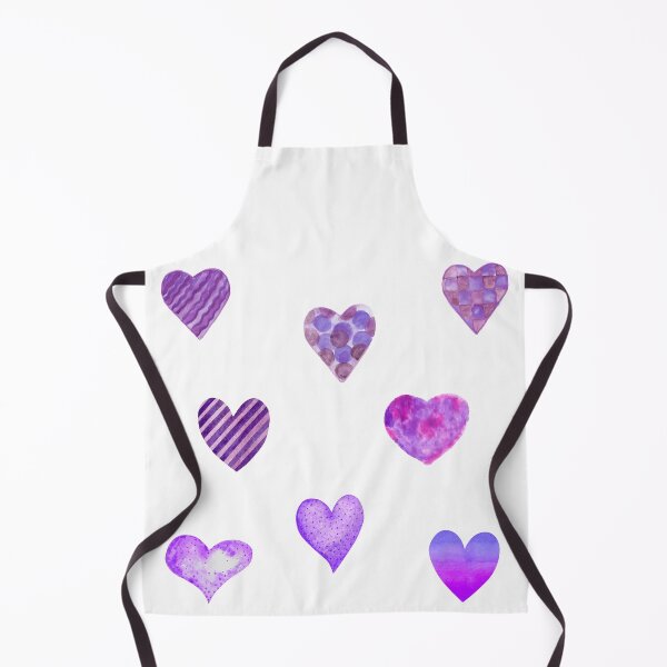 Item preview,  Watercolor Shades of Purple Hearts designed and sold by silviaol.