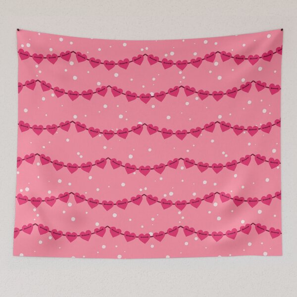 Item preview, Heart garland- pink designed and sold by zhSurfaceDesign.