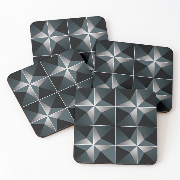 Item preview, Geometric star pattern in teal and black designed and sold by Kelbel17.